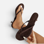Women Flip Flop Kitten Heels