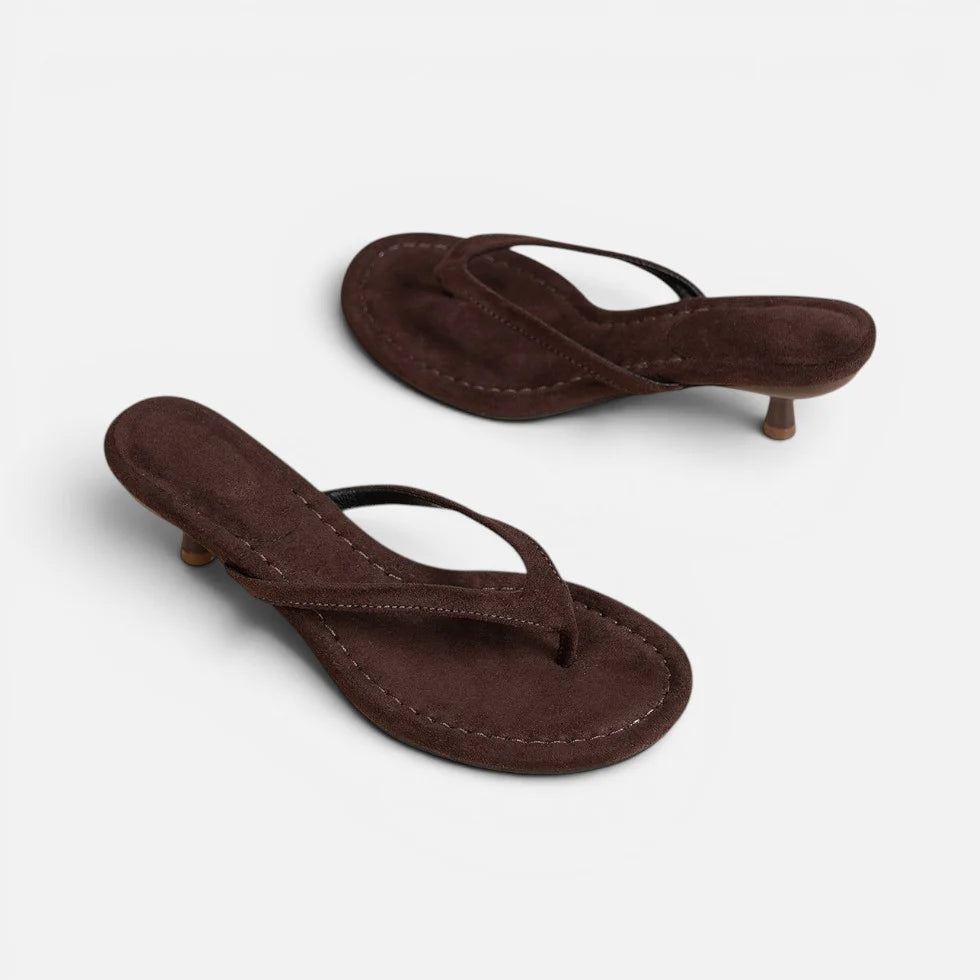 Women Flip Flop Kitten Heels