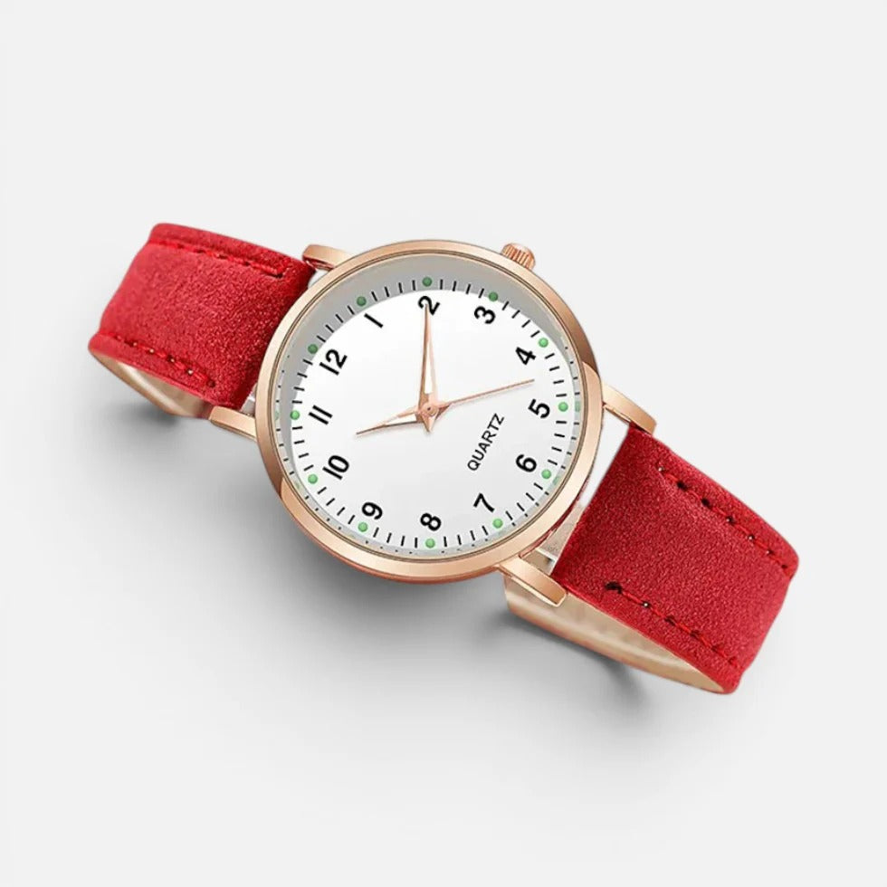 Women Quartz Watch Leather Strap