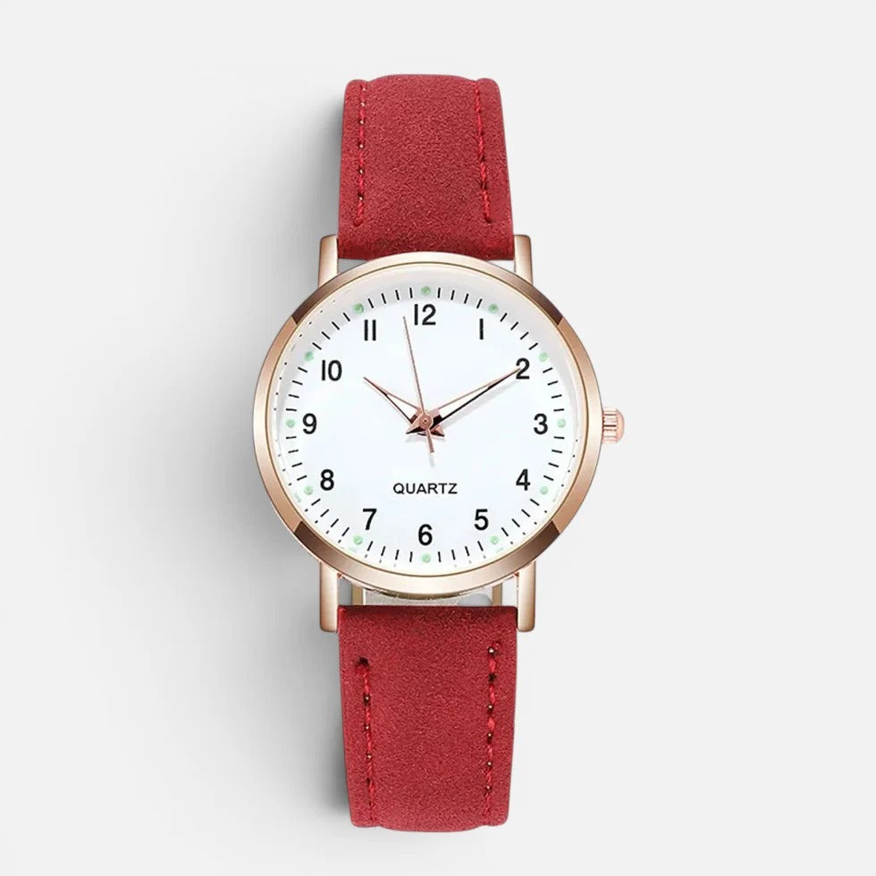 Women Quartz Watch Leather Strap
