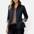 Women Quilted Jacket Button Front