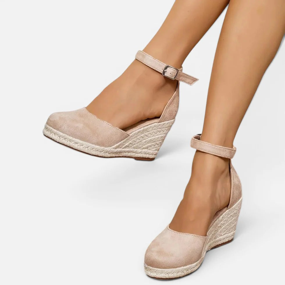 Women Wedge Espadrille Sandals Ankle Strap