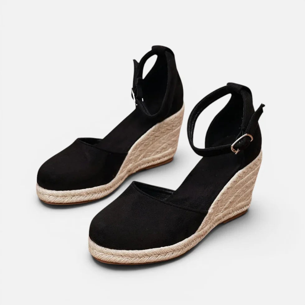 Women Wedge Espadrille Sandals Ankle Strap